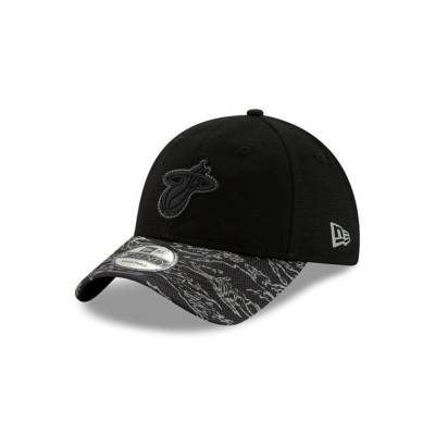 Miami Heat Gorra | New Era NBA Tiger Flect 9twenty Adjustable Cap Mexico - Negros